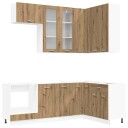 vidaXL Kjøkken enhet LYON 8 pcs Artisan eik Konstruert tre