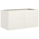 vidaXL Plantekasse hvit 80x40x40 cm kaldvalset stål