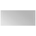 vidaXL LED Badevindu Gjennomsiktig 90 x 40 cm herdet glass Rektangulær