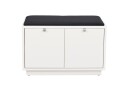 Rowico Home Confetti benk Hvit/svart stoff 70 x 35 cm Hvit