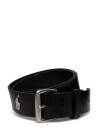 Polo Ralph Lauren Tumbled Leather Belt - Black - 40