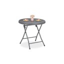 Sammenleggbart hagebord i rottinglook