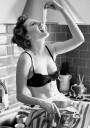 Pasta Lover in Black & White Plakat Plakat / 50x70cm