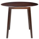 vidaXL Klaffebord rund MDF brun