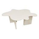 VIND Flower salongbord Beige 116 x 76 cm Beige