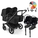 Bugaboo Donkey 6 Tvillingvogn Inkl. Aton B2 Babybilstol Og Base