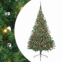  Kunstig Forhåndsopplyst Juletre med 300 LED grønn 180 cm PVC