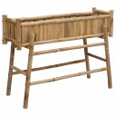 vidaXL Hagepotte med holder Naturlig 100 x 38 x 74 cm Bambus
