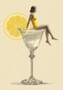 Lemon Cocktail Lounge Plakat / 50x70