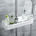 Bathlife Belasta såpekurv for dusjstang 29x11 cm hvit