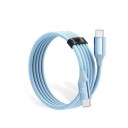 Orico USB-C 100W PD kabel med hårdfør nylon vev - 1m - Blå