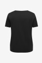 Only Carmakoma   Kortermet topp Carjolly S/S Bling Reg Tee Jrs   Svart