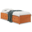 vidaXL Dagseng voksbrun 75x190 cm heltre furu 8721012315372