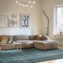 Flatvevd teppe   Elarion blå Størrelse: 190 x 280 cm