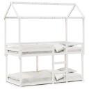  Køyeseng med tak hvit 80x200 cm heltre furu 8721102670206