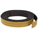 vidaXL Selvklebende vindusforsegling Svart 9 x 3 mm 100 m EPDM Skum