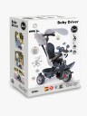 Smoby Baby Driver Trehjulssykkel Plus Grå