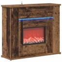 vidaXL Peis med LED stripe Gammelt tre 63 x 20 x 54,5 cm