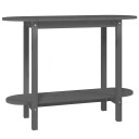 vidaXL Konsollbord grå 110x40x80 cm heltre furu