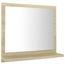 vidaXL Baderomsspeil sonoma eik 40x10,5x37 cm sponplate