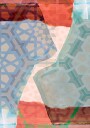 Overlapping Geometric Patterns in Soft Hues Plakat Plakat / 70x100cm