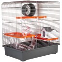 Ola Hamsterbur Grå-Orange 49.5X32.5X52.5Cm