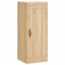  Veggmontert skap sonoma eik 34,5x34x90 cm konstruert tre 8720845950644