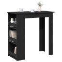  Barbord med oppbevaring svart eik 102x50x103,5 cm