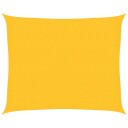 vidaXL Solseil 160 g/m² gul 2,5x3 m HDPE