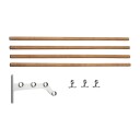 Essem Design Nostalgi 291 p?bygging hattehylle 100 cm Bambus-aluminium