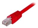 DELTACO - Koblingskabel - RJ-45 (hann) til RJ-45 (hann) - 50 cm - FTP - CAT 6 - rød
