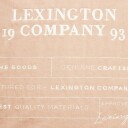 Lexington Logo Organic Cotton Canvas Putetrekk 50x50 cm Hvit/Beige