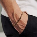 Captena Panzer Golden Steel Bracelet 5 mm Armbånd Rustfritt Stål DU20016 - Herre - Stainless Steel
