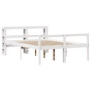  Seniorseng med hodegavl hvit 120x190 cm heltre furu