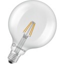 Ledvance E27 globepære 2700K 3,4W clear 125 mm diameter x 168 mm length