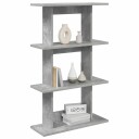 vidaXL Vegghylle Veggmontert Betonggrå 56 x 20 x 90 cm Konstruert tre