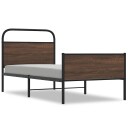  Sengeramme uten madrass brun eik 107x203 cm konstruert tre 8721158565907