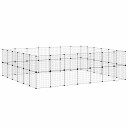 Vidaxl Dyrebur 52 Paneler Med Dør Svart 35X35 cm Stål