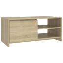 vidaXL Salongbord sonoma eik 102x50x45 cm konstruert tre