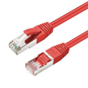 MicroConnect - Koblingskabel - RJ-45 (hann) til RJ-45 (hann) - 2 m - 6 mm - S/FTP - CAT 6a - halogenfri, innendørs, formstøpt, rund, uten hindringer - rød