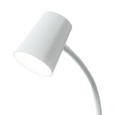 Lindby Ailina LED-bordlampe, klemfot, hvit