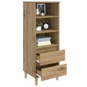 vidaXL Høyskap Artisan eik 40 x 36 x 110 cm Konstruert tre
