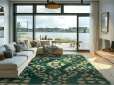 Wilton teppe   Circe grønn/gull Størrelse: 200 x 280 cm