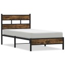  Sengeramme uten madrass med hodegavl sonoma eik 100x200 cm 8721158377845