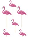 PartyDeco Partypicks Flamingo - 6-pakning
