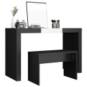  Krakk til sminkebord svart 70x35x45 cm konstruert tre 802814