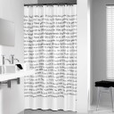 Sealskin Outlet: Sayings Dusjforheng Svart Dekor