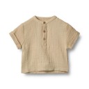 Wheat Soft Sand Skjorte S/S Svend 2 år/92