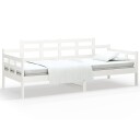 vidaXL Dagseng hvit heltre furu 90x200 cm