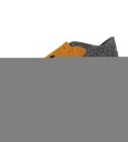 superfit orange Happy slipper grå/ (medium)